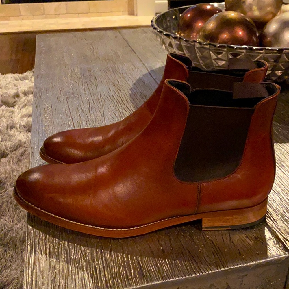 To Boot New York Claude Chelsea boot in cognac.